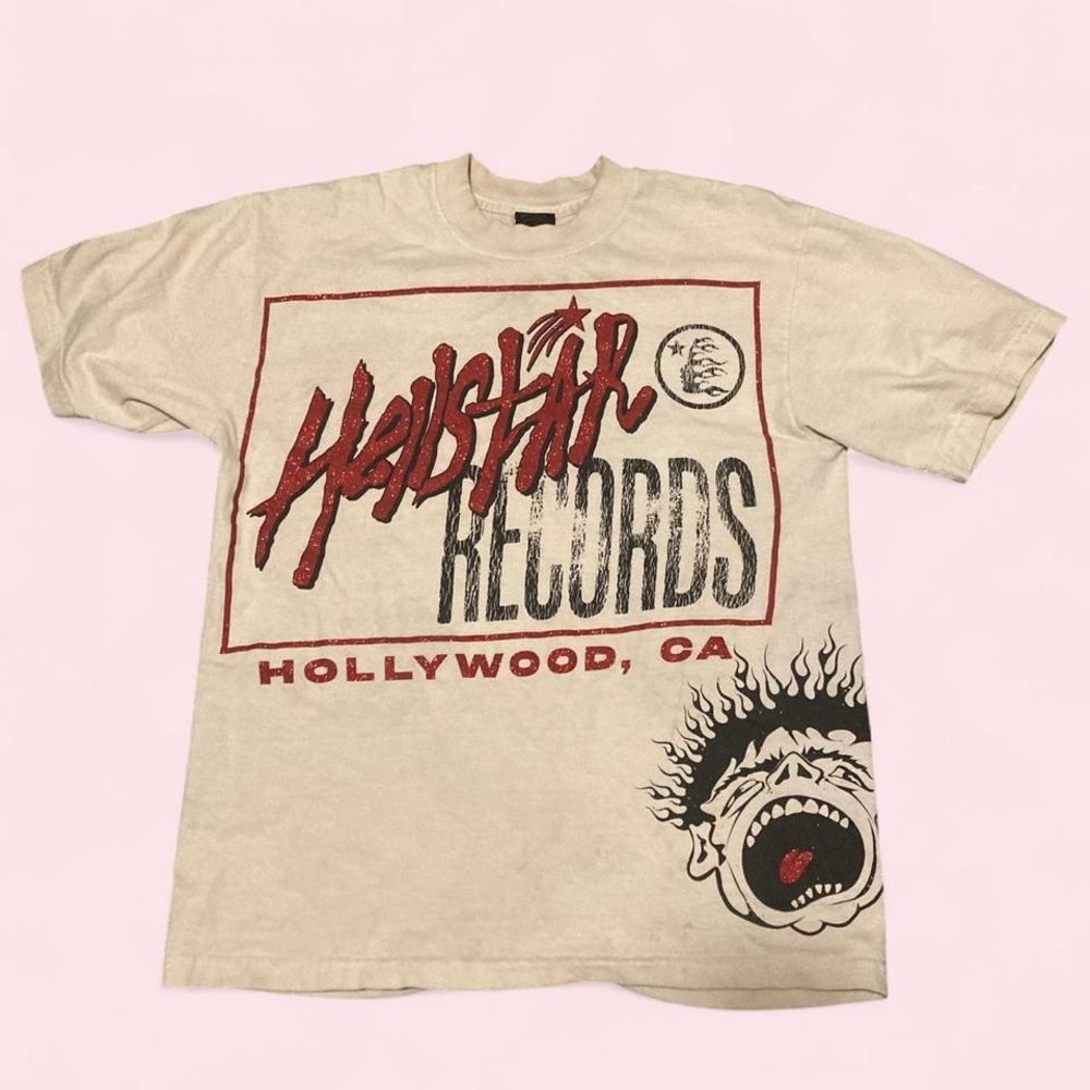 Hellstar Records Cream tee size small